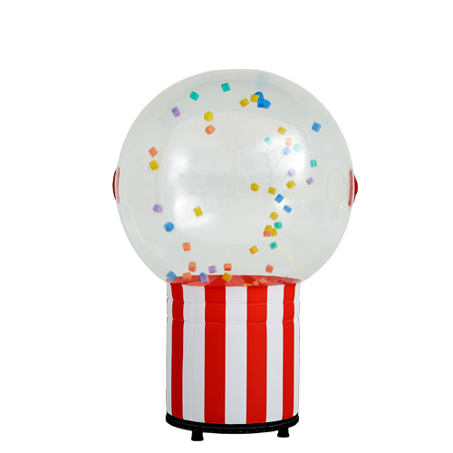 集客効果の高さで圧倒的支持を集める - エアー抽選機